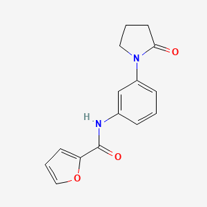 molecular formula C15H14N2O3 B2808809 N-[3-(2-oxopyrrolidin-1-yl)phenyl]furan-2-carboxamide CAS No. 940777-63-9