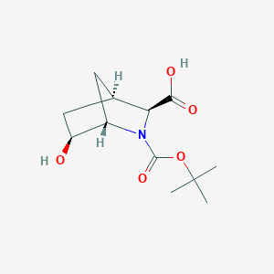 Rel-(1s,3s,4r,6s)-2-(tert-butoxycarbonyl)-6-hydroxy-2-azabicyclo[2.2.1]heptane-3-carboxylic acid