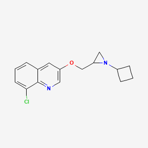 8-Chloro-3-[(1-cyclobutylaziridin-2-yl)methoxy]quinoline