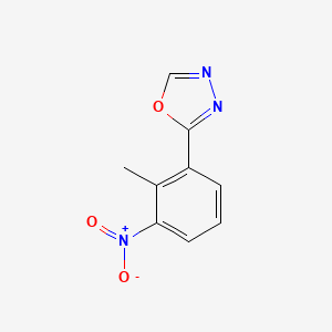 molecular formula C9H7N3O3 B2808835 2-(2-Methyl-3-nitrophenyl)-1,3,4-oxadiazole CAS No. 1092345-76-0