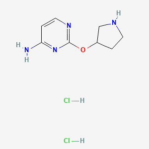 2-Pyrrolidin-3-yloxypyrimidin-4-amine;dihydrochloride