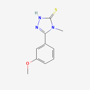 molecular formula C10H11N3OS B2808851 5-(3-methoxyphenyl)-4-methyl-4H-1,2,4-triazole-3-thiol CAS No. 348593-44-2