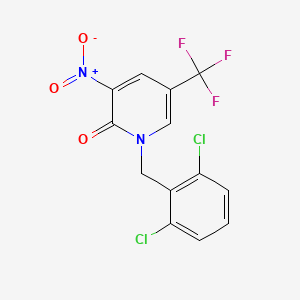1-(2,6-dichlorobenzyl)-3-nitro-5-(trifluoromethyl)-2(1H)-pyridinone