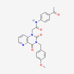 N-(4-acetylphenyl)-2-(3-(4-methoxybenzyl)-2,4-dioxo-3,4-dihydropyrido[3,2-d]pyrimidin-1(2H)-yl)acetamide