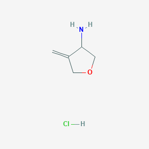 molecular formula C5H10ClNO B2808869 4-Methylideneoxolan-3-amine hydrochloride CAS No. 2173999-41-0