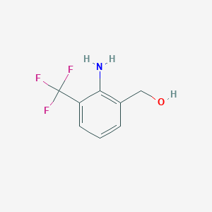 molecular formula C8H8F3NO B2808906 (2-Amino-3-(trifluoromethyl)phenyl)methanol CAS No. 55414-60-3