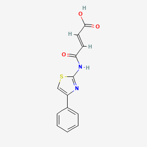 (2E)-4-oxo-4-[(4-phenyl-1,3-thiazol-2-yl)amino]but-2-enoic acid