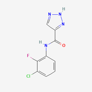 N-(3-chloro-2-fluorophenyl)-1H-1,2,3-triazole-5-carboxamide