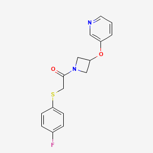2-((4-Fluorophenyl)thio)-1-(3-(pyridin-3-yloxy)azetidin-1-yl)ethanone