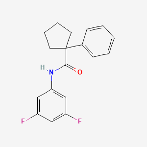 N-(3,5-difluorophenyl)-1-phenylcyclopentane-1-carboxamide