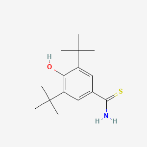 molecular formula C15H23NOS B2808963 3,5-Di-tert-butyl-4-hydroxybenzene-1-carbothioamide CAS No. 112163-13-0
