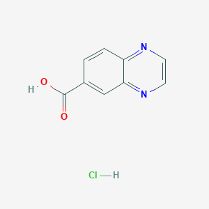 molecular formula C9H7ClN2O2 B2808965 Quinoxaline-6-carboxylic acid hydrochloride CAS No. 2140327-28-0