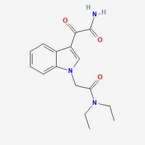 B2808972 2-[1-[2-(Diethylamino)-2-oxoethyl]indol-3-yl]-2-oxoacetamide CAS No. 893984-67-3