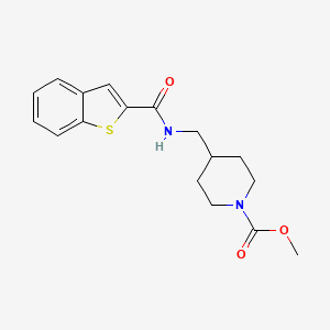 Methyl 4-((benzo[b]thiophene-2-carboxamido)methyl)piperidine-1-carboxylate