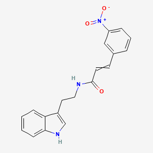 molecular formula C19H17N3O3 B2809023 N-[2-(1H-indol-3-yl)ethyl]-3-(3-nitrophenyl)prop-2-enamide CAS No. 1025205-49-5