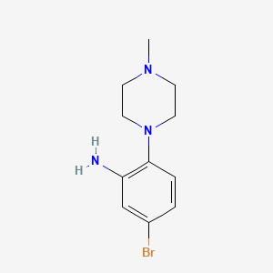 molecular formula C11H16BrN3 B2809030 5-Bromo-2-(4-methylpiperazin-1-yl)aniline CAS No. 885461-06-3