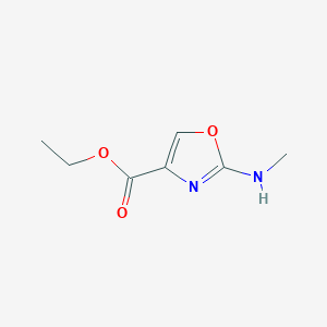 molecular formula C7H10N2O3 B2809031 Ethyl 2-(methylamino)-1,3-oxazole-4-carboxylate CAS No. 1567098-73-0
