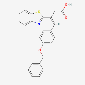3-(1,3-Benzothiazol-2-yl)-4-[4-(benzyloxy)phenyl]but-3-enoic acid