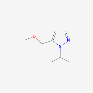 molecular formula C8H14N2O B2809056 1-isopropyl-5-(methoxymethyl)-1H-pyrazole CAS No. 1855943-31-5