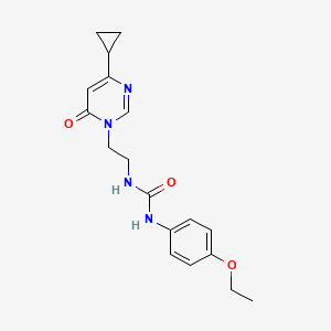 1-(2-(4-cyclopropyl-6-oxopyrimidin-1(6H)-yl)ethyl)-3-(4-ethoxyphenyl)urea