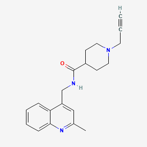 N-[(2-methylquinolin-4-yl)methyl]-1-(prop-2-yn-1-yl)piperidine-4-carboxamide