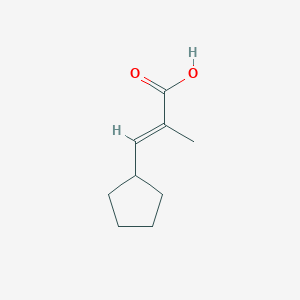 molecular formula C9H14O2 B2809068 (E)-3-cyclopentyl-2-methylacrylic acid CAS No. 773112-99-5
