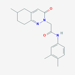 N-(3,4-dimethylphenyl)-2-(6-methyl-3-oxo-5,6,7,8-tetrahydrocinnolin-2(3H)-yl)acetamide