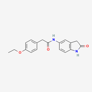 2-(4-ethoxyphenyl)-N-(2-oxoindolin-5-yl)acetamide