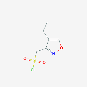 (4-Ethyl-1,2-oxazol-3-yl)methanesulfonyl chloride