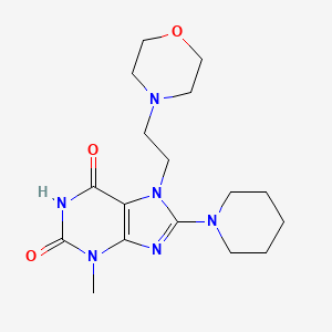 3-Methyl-7-(2-morpholin-4-ylethyl)-8-piperidin-1-ylpurine-2,6-dione
