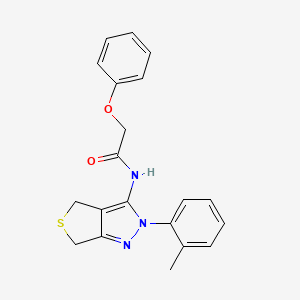 2-phenoxy-N-(2-(o-tolyl)-4,6-dihydro-2H-thieno[3,4-c]pyrazol-3-yl)acetamide