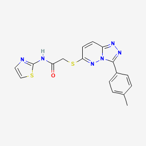 N-(thiazol-2-yl)-2-((3-(p-tolyl)-[1,2,4]triazolo[4,3-b]pyridazin-6-yl)thio)acetamide