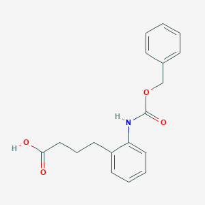 4-[2-(Phenylmethoxycarbonylamino)phenyl]butanoic acid