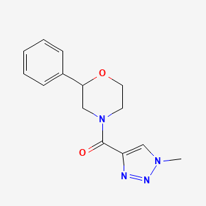 (1-methyl-1H-1,2,3-triazol-4-yl)(2-phenylmorpholino)methanone