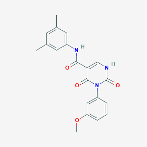 molecular formula C20H19N3O4 B2809141 N-(3,5-dimethylphenyl)-3-(3-methoxyphenyl)-2,4-dioxo-1,2,3,4-tetrahydropyrimidine-5-carboxamide CAS No. 863612-49-1