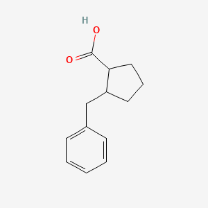 molecular formula C13H16O2 B2809148 2-Benzylcyclopentane-1-carboxylic acid CAS No. 73742-04-8