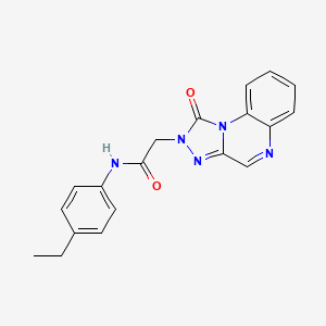 N-(4-ethylphenyl)-2-(1-oxo-[1,2,4]triazolo[4,3-a]quinoxalin-2(1H)-yl)acetamide