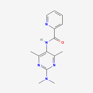 N-(2-(dimethylamino)-4,6-dimethylpyrimidin-5-yl)picolinamide