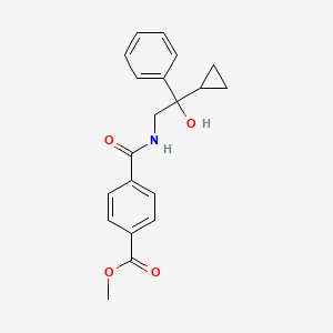 molecular formula C20H21NO4 B2809166 Methyl 4-[(2-cyclopropyl-2-hydroxy-2-phenylethyl)carbamoyl]benzoate CAS No. 1421462-86-3