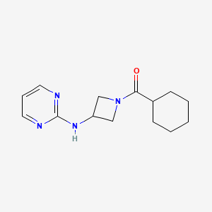 molecular formula C14H20N4O B2809173 N-(1-cyclohexanecarbonylazetidin-3-yl)pyrimidin-2-amine CAS No. 2176124-43-7