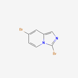 molecular formula C7H4Br2N2 B2809191 3,7-Dibromoimidazo[1,5-a]pyridine CAS No. 1263058-55-4