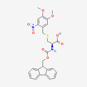 molecular formula C27H26N2O8S B2809193 Fmoc-L-Cys(oNv)-OH CAS No. 214633-71-3