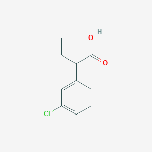molecular formula C10H11ClO2 B2809201 2-(3-Chlorophenyl)butanoic acid CAS No. 188014-55-3