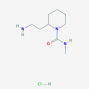 2-(2-Aminoethyl)-N-methylpiperidine-1-carboxamide hydrochloride