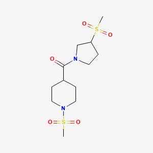 (1-(Methylsulfonyl)piperidin-4-yl)(3-(methylsulfonyl)pyrrolidin-1-yl)methanone