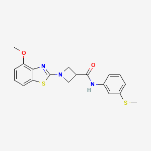 1-(4-methoxybenzo[d]thiazol-2-yl)-N-(3-(methylthio)phenyl)azetidine-3-carboxamide