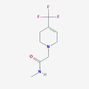 molecular formula C9H13F3N2O B2809240 N-methyl-2-[4-(trifluoromethyl)-1,2,3,6-tetrahydropyridin-1-yl]acetamide CAS No. 2093882-25-6