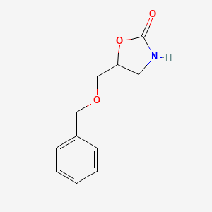 molecular formula C11H13NO3 B2809276 5-((Benzyloxy)methyl)oxazolidin-2-one CAS No. 134580-97-5