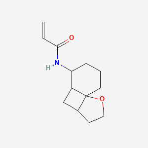 molecular formula C13H19NO2 B2809345 N-(2-Oxatricyclo[5.4.0.01,5]undecan-8-yl)prop-2-enamide CAS No. 2305424-90-0