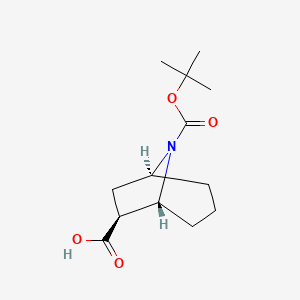 (1S,5R,6S)-rel-8-[(tert-butoxy)carbonyl]-8-azabicyclo[3.2.1]octane-6-carboxylic acid